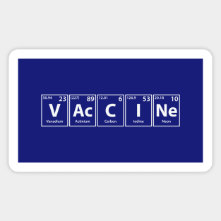 Vaccine (V-Ac-C-I-Ne) Periodic Elements Spelling Sticker